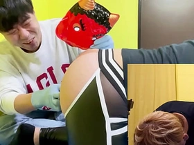 アナル豆まき asian gay office porn