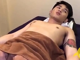 cute Asian boy ball massage asian gay porn ass