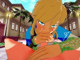 Zelda Genshin Impact Yaoi - Link x Tartaglia POV Handjob Blowjob and Fucked - Japanese asian manga anime game porn gay japan bus gay porn