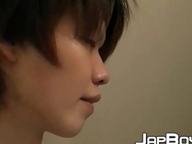 Young Japanese spreads his ass before stroking himself solo chinese gay on white porn