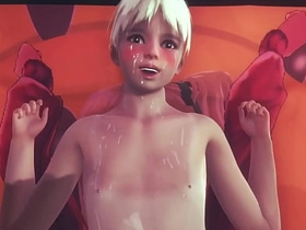 Yaoi femboy Kitten POV Handjob and fucked in his room - Japanese sissy boy japanese gay anime porn