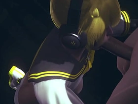 Vocaloid Femboy Yaoi - Can Len swallow this big cock? - Japanese Asian Manga anime game porn gay chinese gay porn 2017