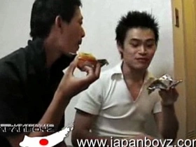 3 Japanese twinks finger fucking and sucking cock japanese gay porn manga