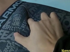 Japanese twink cums pov gay buff asian porn