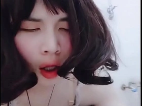 asian shemale maid masturbate in uniform with big dildo japanese piss gay porn