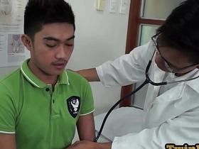 Gay doctor seduces nympho Asian patient in medical room asian top gay porn