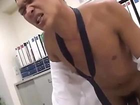 Suited Asian stud getting blown in his office - Gayfuror.com japanese cum inside gay porn