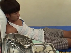 Bottom Asian twink barebacked by doctor in his ambulance japan gay porn sleep