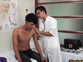 Skinny Asian enjoys anal playing from his geeky doctor pinoy gay porn tube