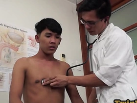 Asian doctor inspecting twinks butt gay chinese porn scat