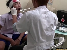 Asian twink fucked in ass and seduced by doctor in office gay chinese porn thick