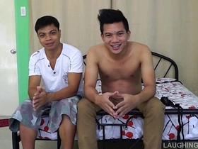 Asian Boy Rolly Gets Tickled and Jizzed On gay chinese porn twink