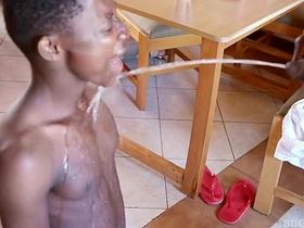 African Twink Raw 3-way chinese gay porn transman