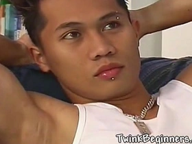 Sexy Asian twink loves jerking off asian kidnapped gay porn