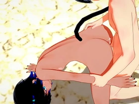 Yaoi - Catboy x Foxboy bareback twice - Sissy crossdress Japanese Asian Manga Anime Film  Game Porn Gay japan gay porn student