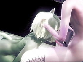 Furry Yaoi - Two cats sex in toilet - Sissy crossdress Japanese Asian Manga Anime Film  Game Porn Gay gay porn chinese spanking