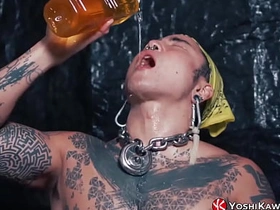 YOSHIKAWASAKIXXX - Asian Yoshi Kawasaki Drinks His Own Pee gay porn asian bukkake